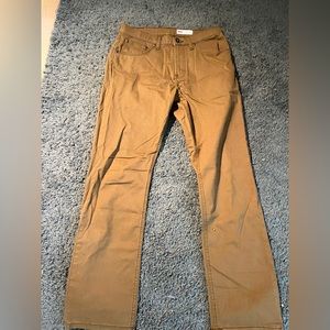 Brown wrangler straight fit pants, 30x30